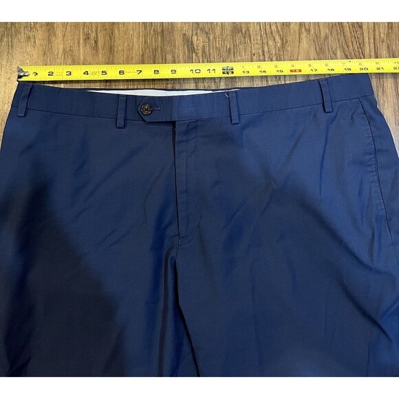 Ralph Ralph Lauren Chino Pants Men’s 42  Measures 40 Blue Geometric  Flat Front - Picture 6 of 8